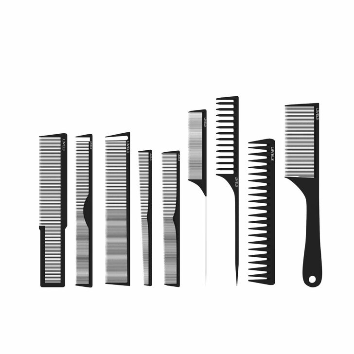 L3VEL 3 HAIR COMB SET - 9 PC